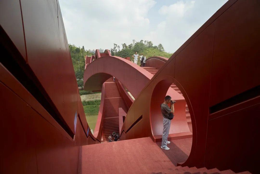 長沙中國結人行步橋/NEXT architects