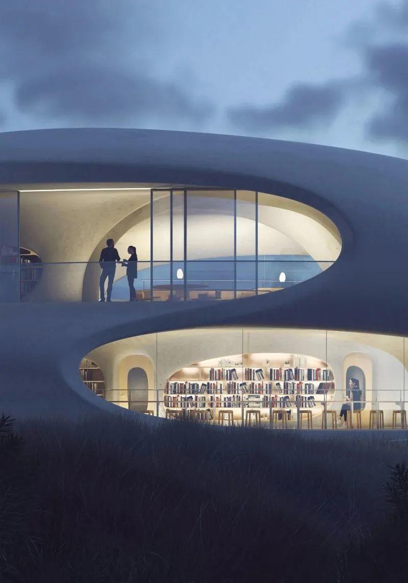 蟲洞圖書館／MAD Architects