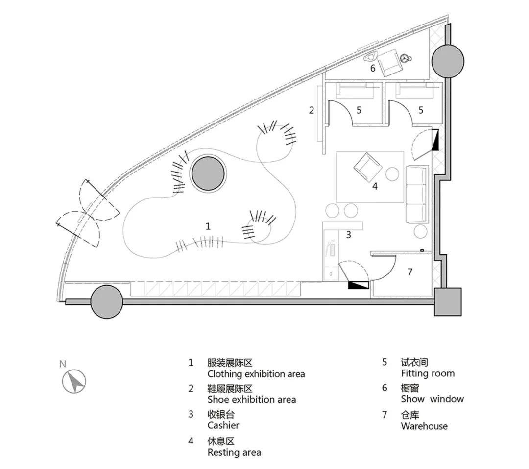 無多男裝無錫旗艦店室內設計／CROX闊合