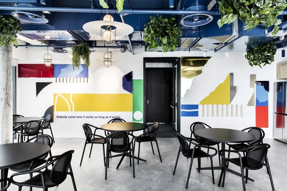 咖啡廳，以色列SKYBOX SECURITY 辦公空間室內設計／Roy David Architecture