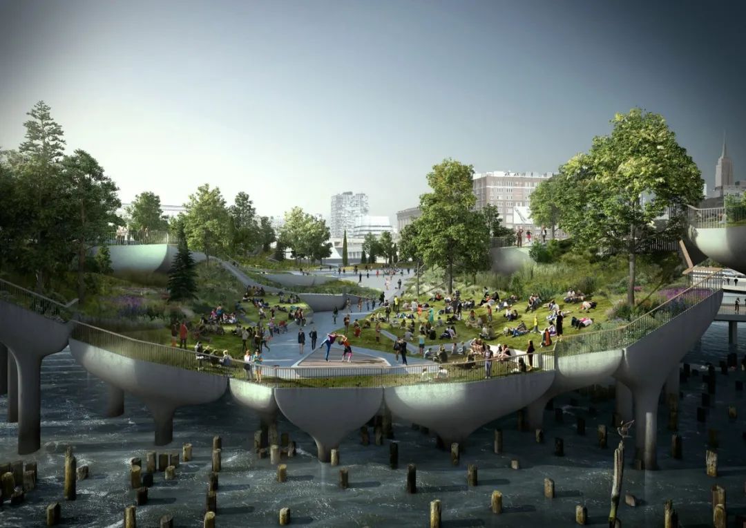 紐約哈德遜河55號碼頭／Heatherwick&Signe Nielsen