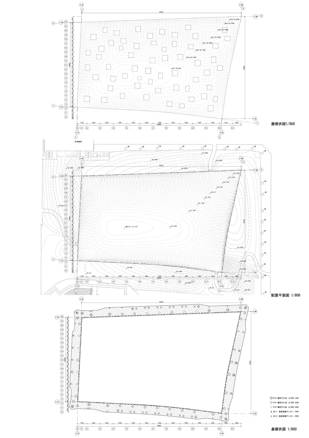 平面圖，日本神奈川工科大學KAIT廣場／石上純也