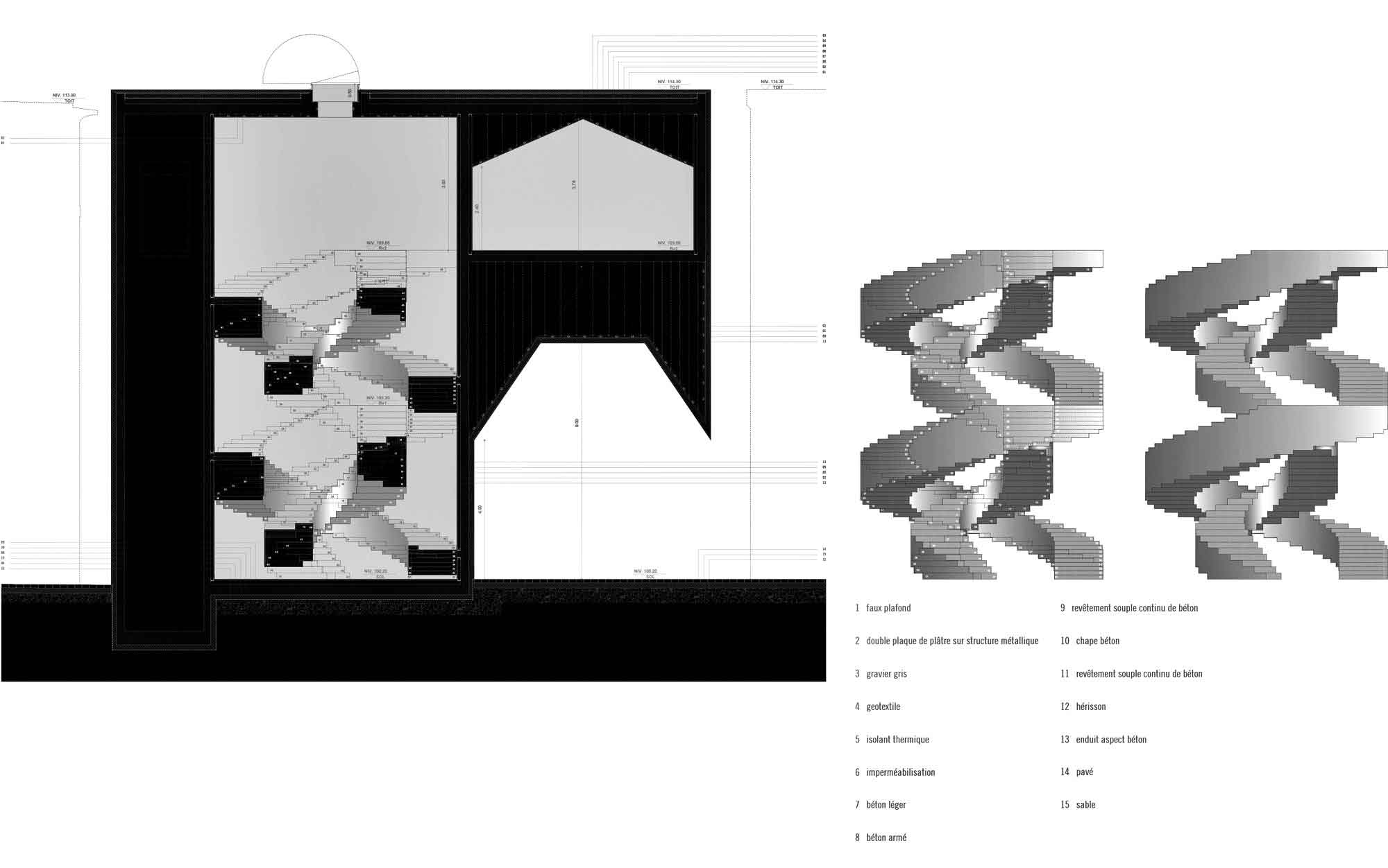 階梯Diagram，天主教魯汶大學建築學院／Aires Mateus