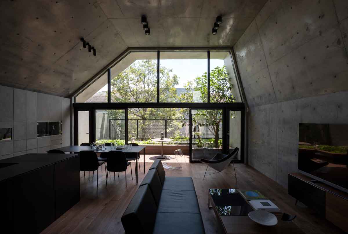 日本清水混凝土私人住宅Concrete Shell House／IKAWAYA Architects