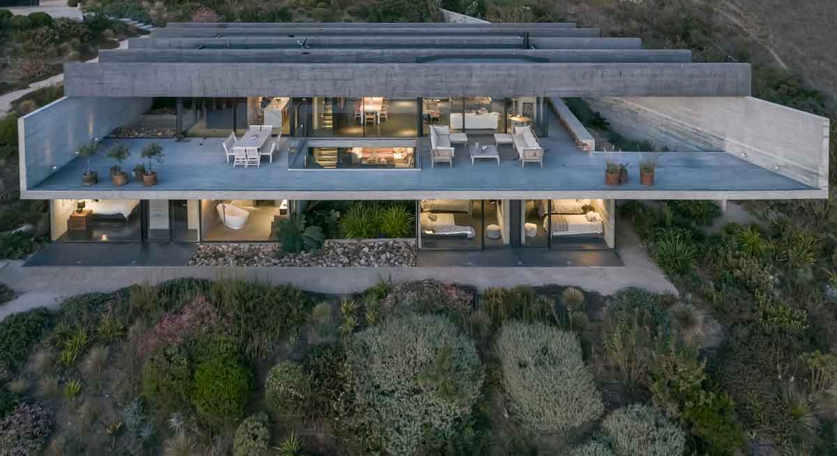 智利五支大樑別墅／Polidura Arquitectos