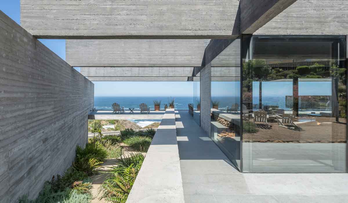 半戶外空間,智利五支大樑別墅/Polidura Arquitectos