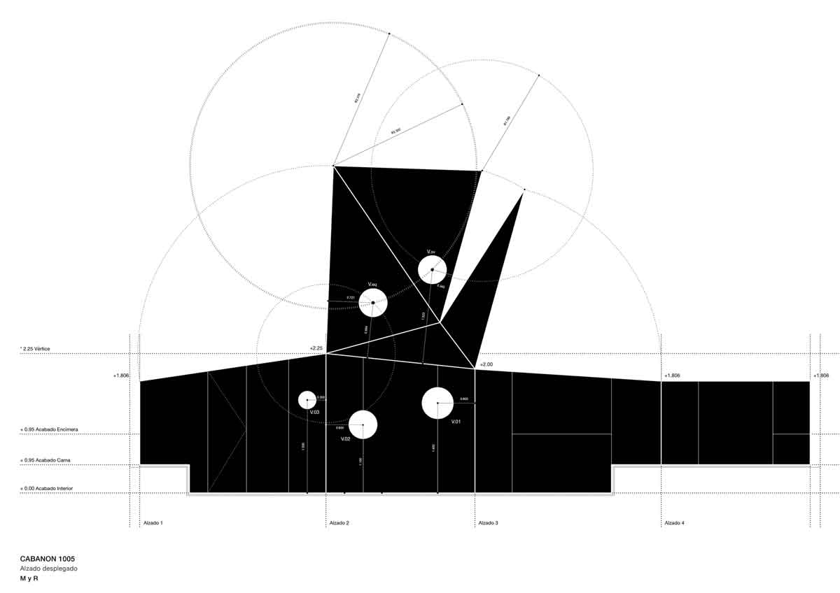 木板分割圖，直布羅陀海峽小木屋Cabanon 1005 House／estudio eyc