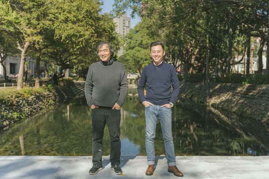 林智堅市長與邱文傑建築師合照
