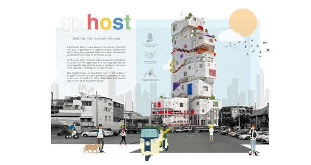 2021紙上住宅建築國際競圖結果出爐 由泰國Puangniyom Pongpol與馬來西亞Mah Yi Jun提案「Ghost to Host」贏得首獎及美金2,500元獎金