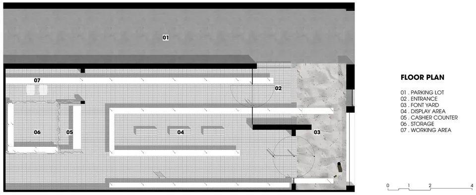 胡志明市商店室內設計，TAP Space／Sawadeesign Studio