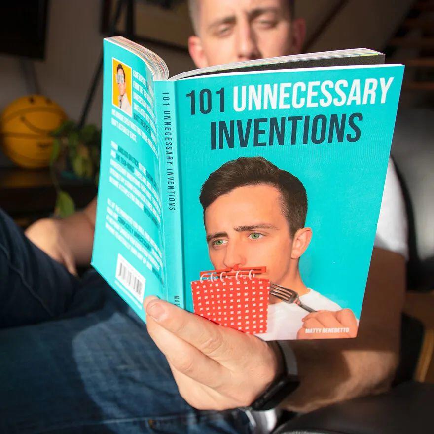 Matt Benedetto在美國出版了《101 Unnecessary Inventions（101種沒有必要的發明）》記錄他那些無聊的產品設計（如果你認為那是的話....）