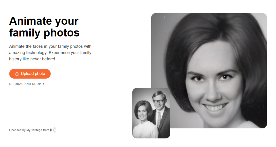 美國基因公司MyHeritage「Deep Nostalgia 深度懷舊」，老照片動起來