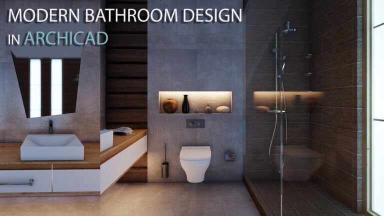 ArchiCad Tutorial:Modern Bathroom Design in Archicad – Tutorial