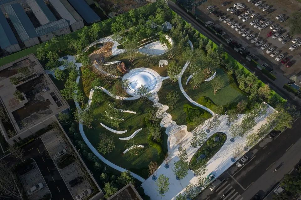 鳥瞰 鄭州萬科山河道景觀設計/尚源景觀