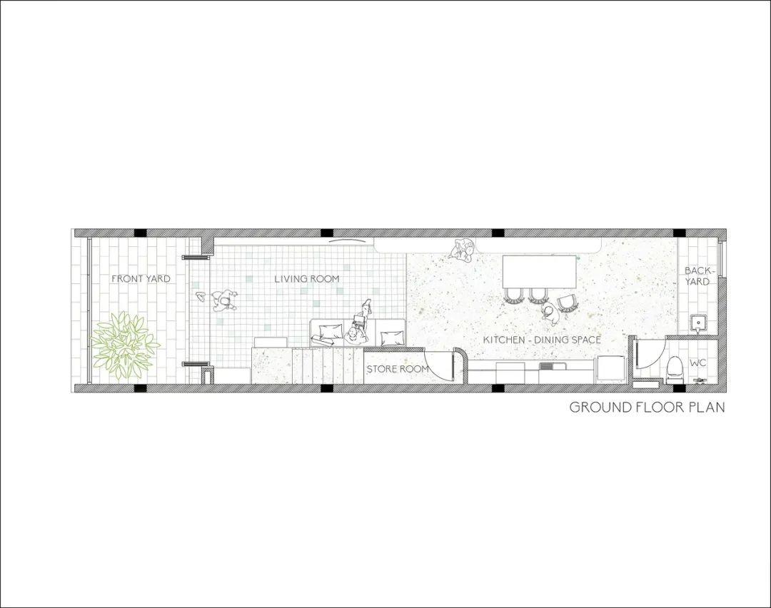 越南街屋THD House／AD9 Architects