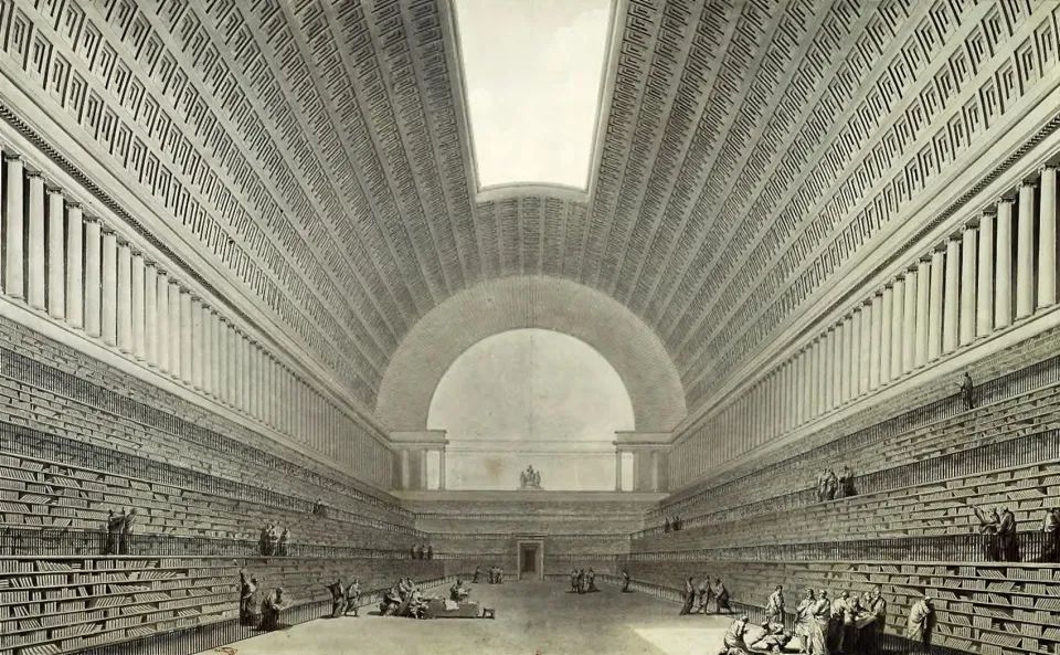 國家圖書館Projet de bibliothèque royale, 1785.
