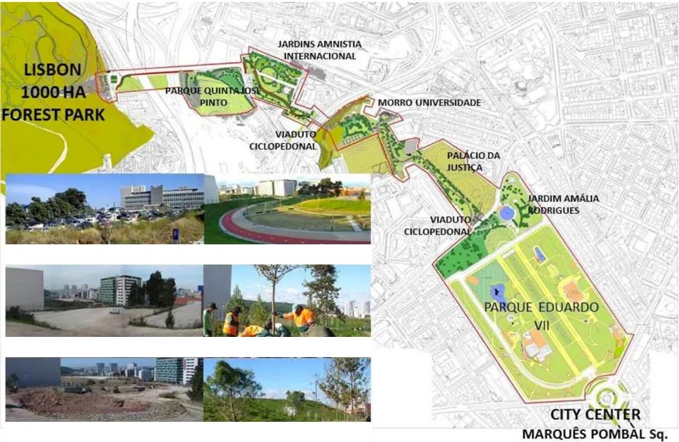 孟山都綠廊平面圖 Plan © European Green Capital