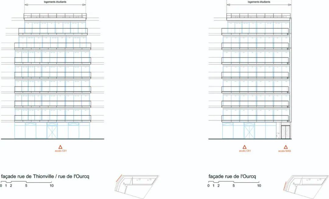 巴黎學生宿舍＋社會住宅 Ourcq Jaures Student & Social Housing ／Lacaton＆Vassal