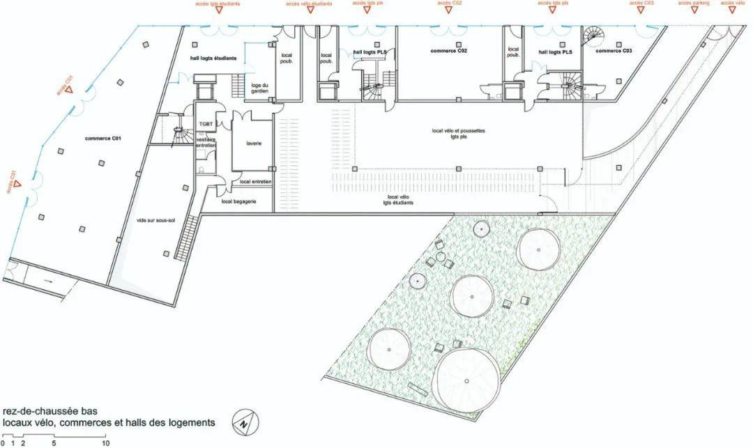 巴黎學生宿舍＋社會住宅 Ourcq Jaures Student & Social Housing ／Lacaton＆Vassal