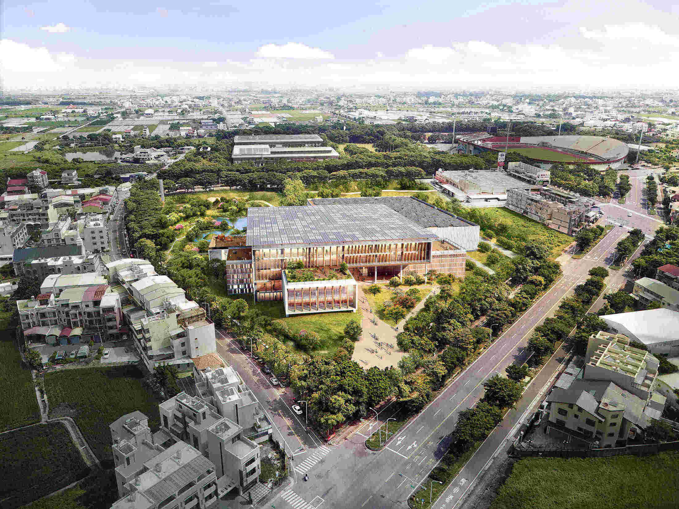 國家圖書館南部分館暨國家聯合典藏中心新建工程競圖首獎/Carlo Ratti Associatti 九典聯合建築師事務所