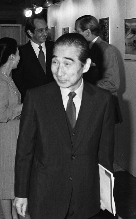 Kenzo Tange, Premio Pritzker 1987© Dijk, Hans van / Anefo, vía Wikipedia bajo licencia CC BY-SA 3.0 nl. Image