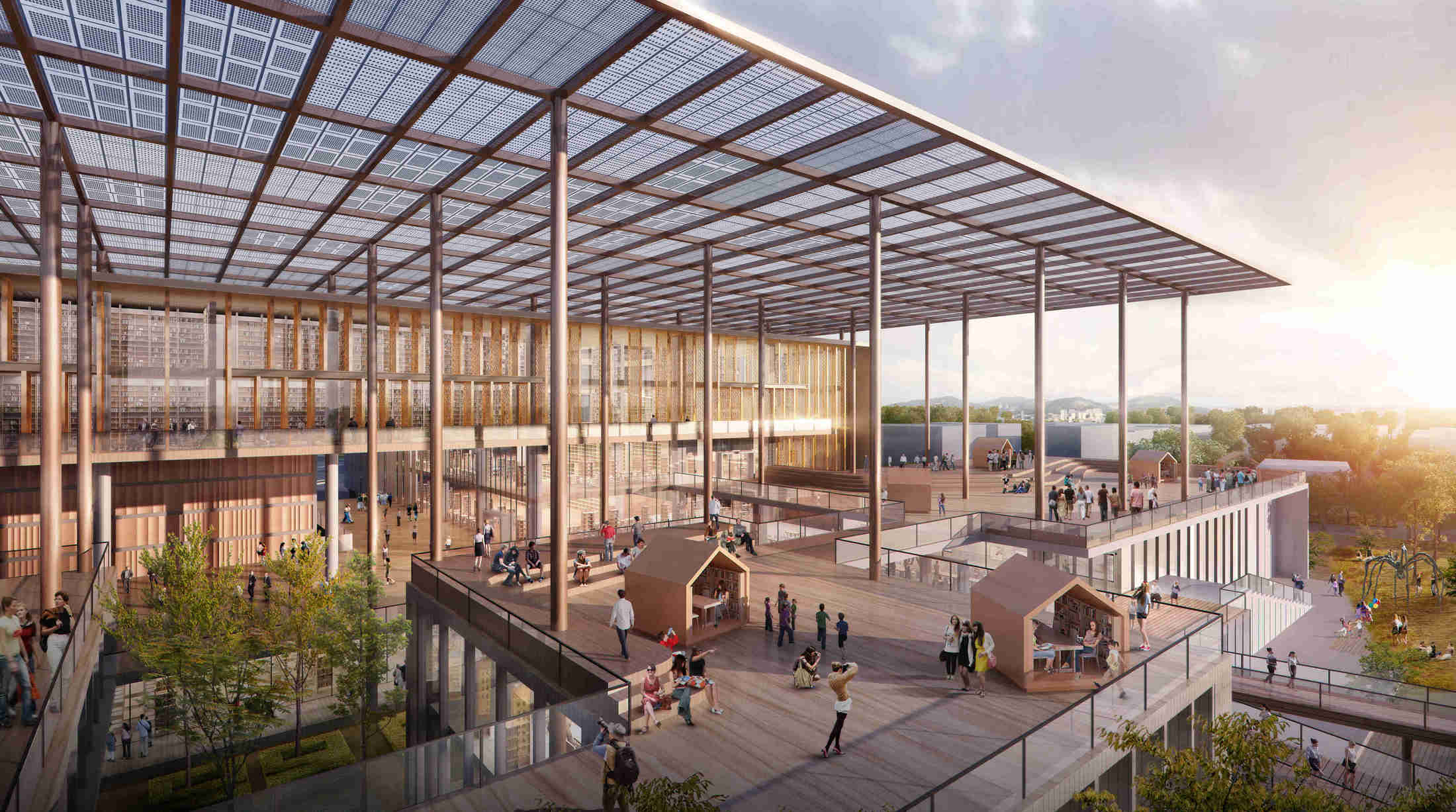 國家圖書館南部分館暨國家聯合典藏中心新建工程競圖首獎/Carlo Ratti Associatti 九典聯合建築師事務所