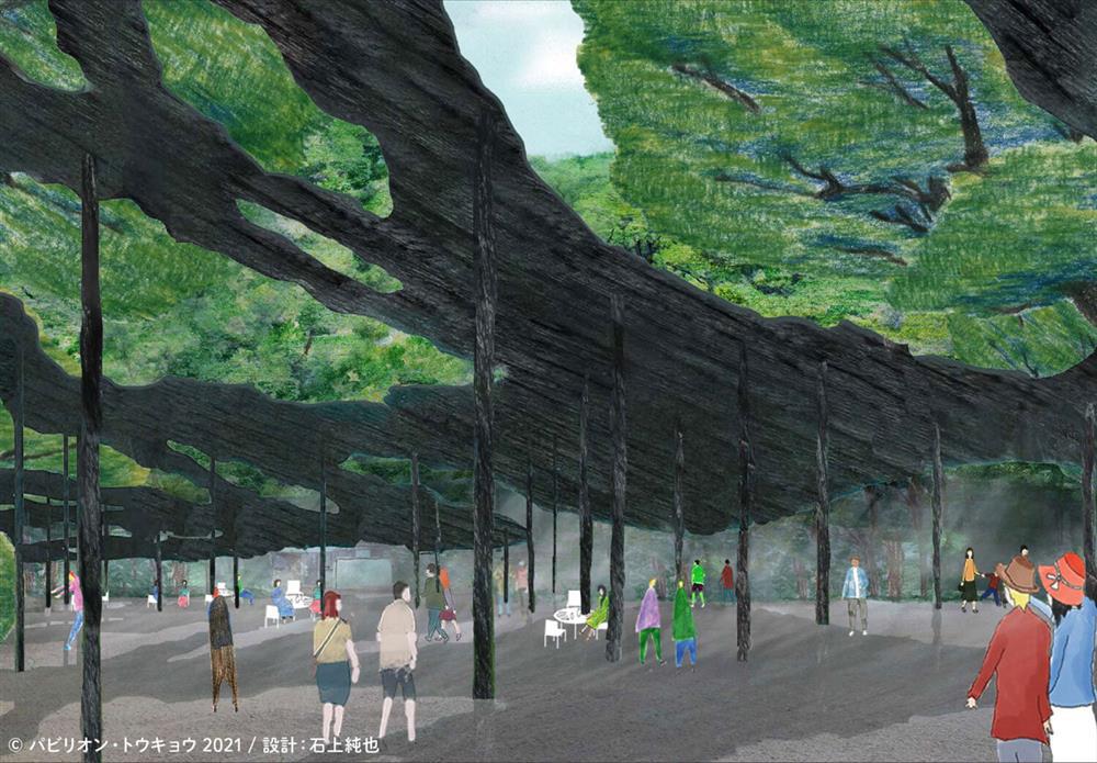 石上純也：Pavilion Tokyo 2021提案草圖