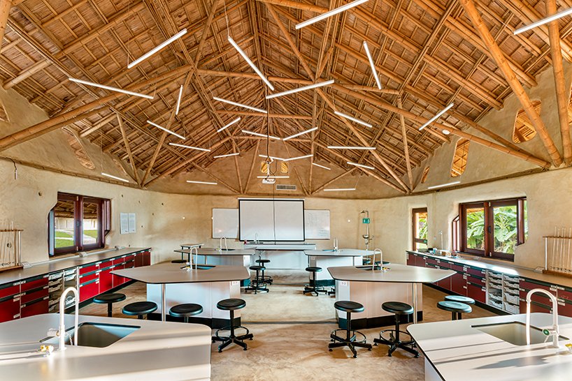 Bamboo structure, Science Labs & Music Center at Panyaden International School / Chiangmai Life Architects