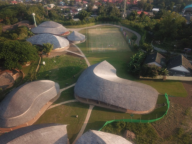 Aerial View, Science Labs & Music Center at Panyaden International School / Chiangmai Life Architects