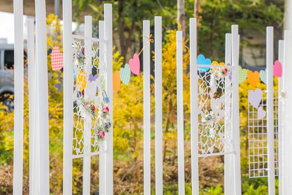 搭配豐原心鎖橋故事-園道設置牆面藝術牆面