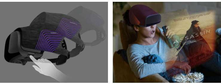 VR Cap/VR 眼鏡，設計、製造：Compal Electronics