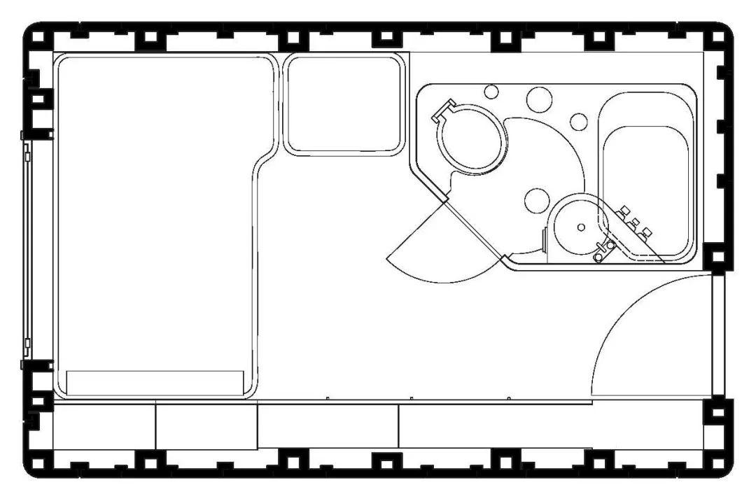 膠囊單位平面圖