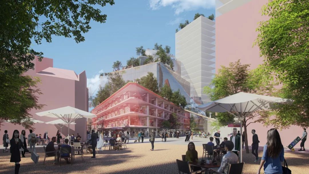 屋頂是綠色花園公共空間，荷蘭Heuvel購物中心改造／MVRDV