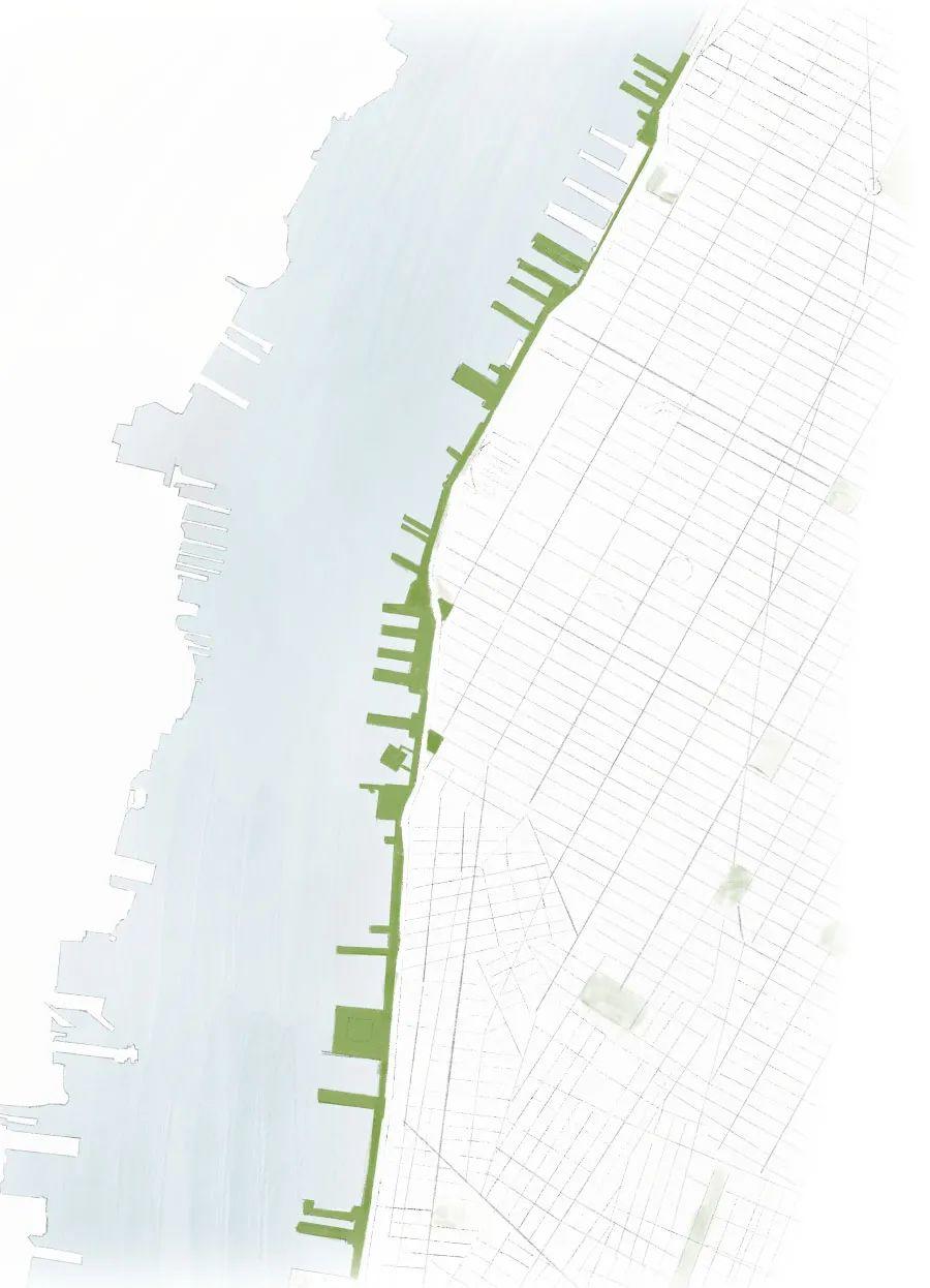 基地位置圖，紐約小島公園／Heatherwick Studio