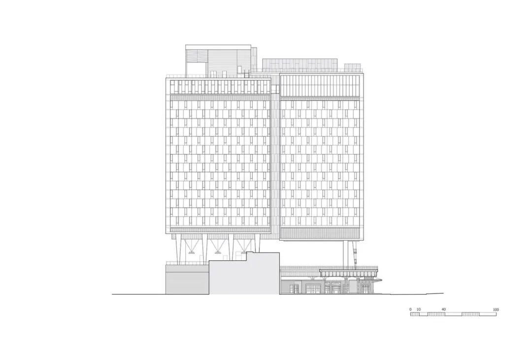 紐約高線公園標準酒店The Standard, High Line／ennead