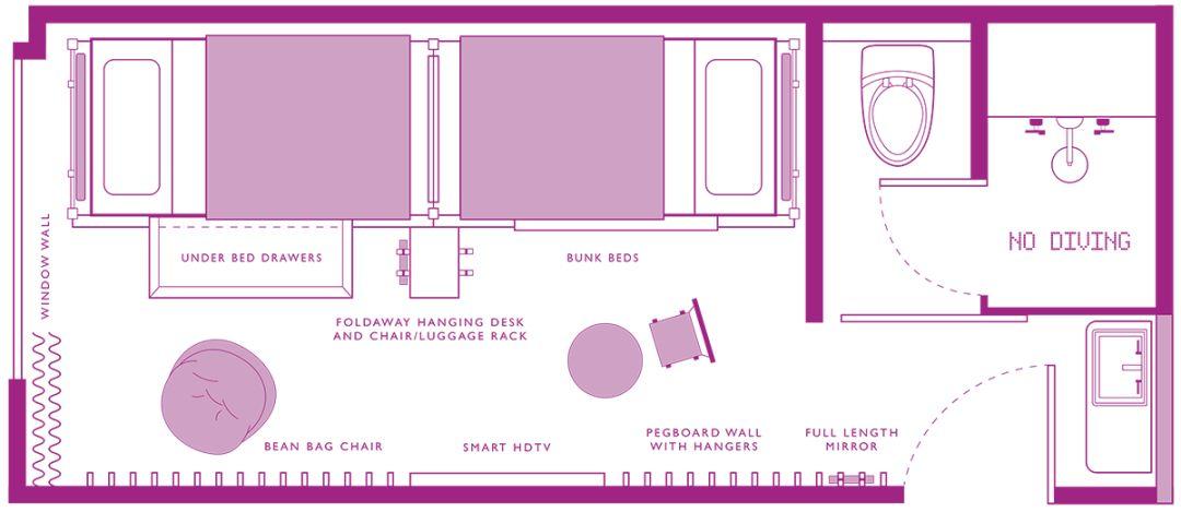 紐約市雀兒喜Moxy酒店／Yabu & Rockwell