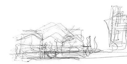 Jean Nouvel手繪草圖，上海恆基旭輝天地／Jean Nouvel