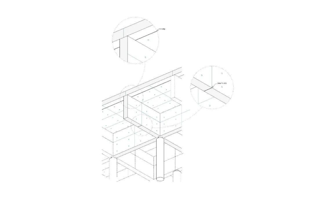 結構細部圖-柱 金寶山嘉卿園陵園／Álvaro Siza + Carlos Castanheira