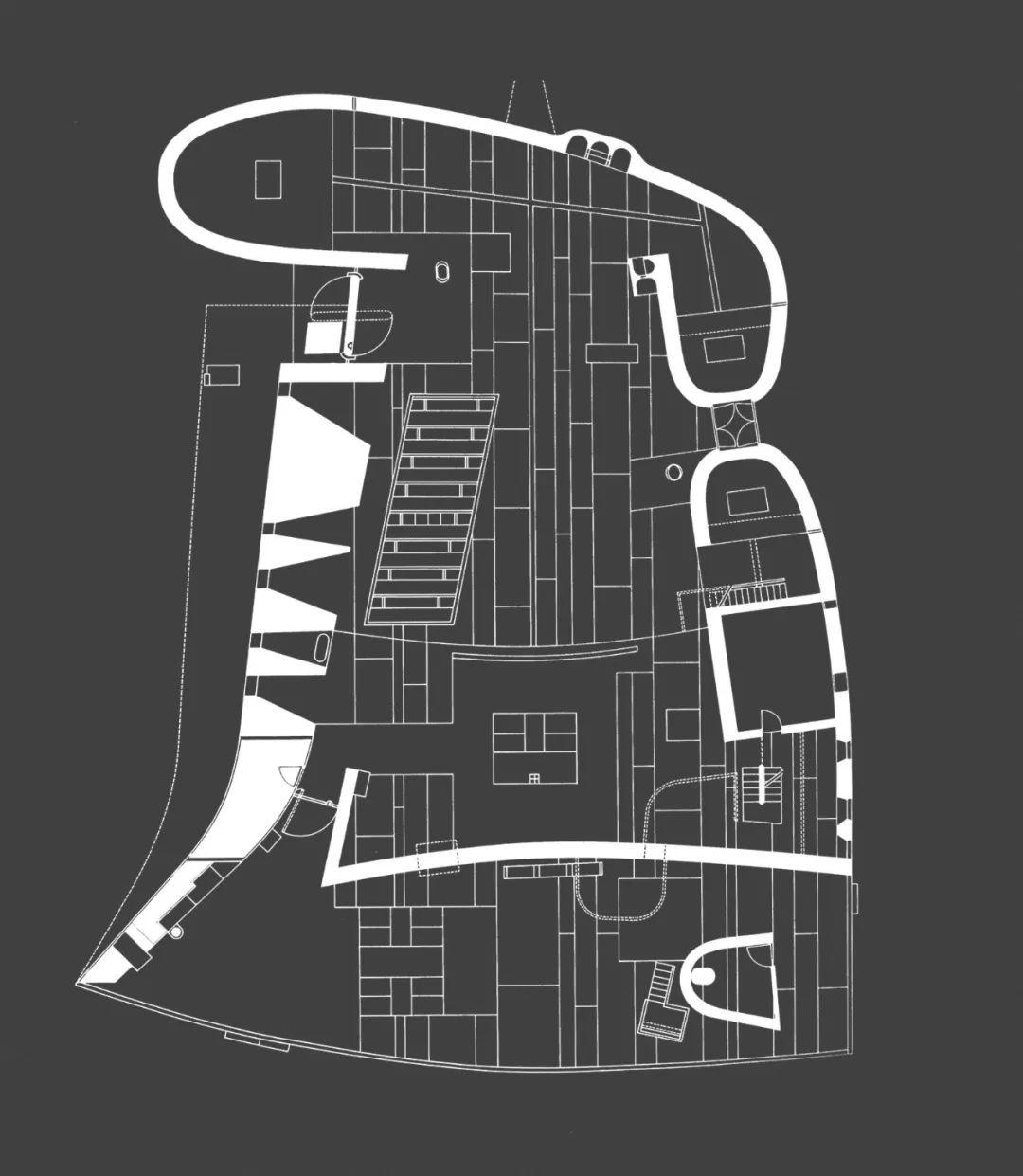 廊香教堂平面圖 廊香教堂Notre Dame du Haut／Le Corbusier 柯比意