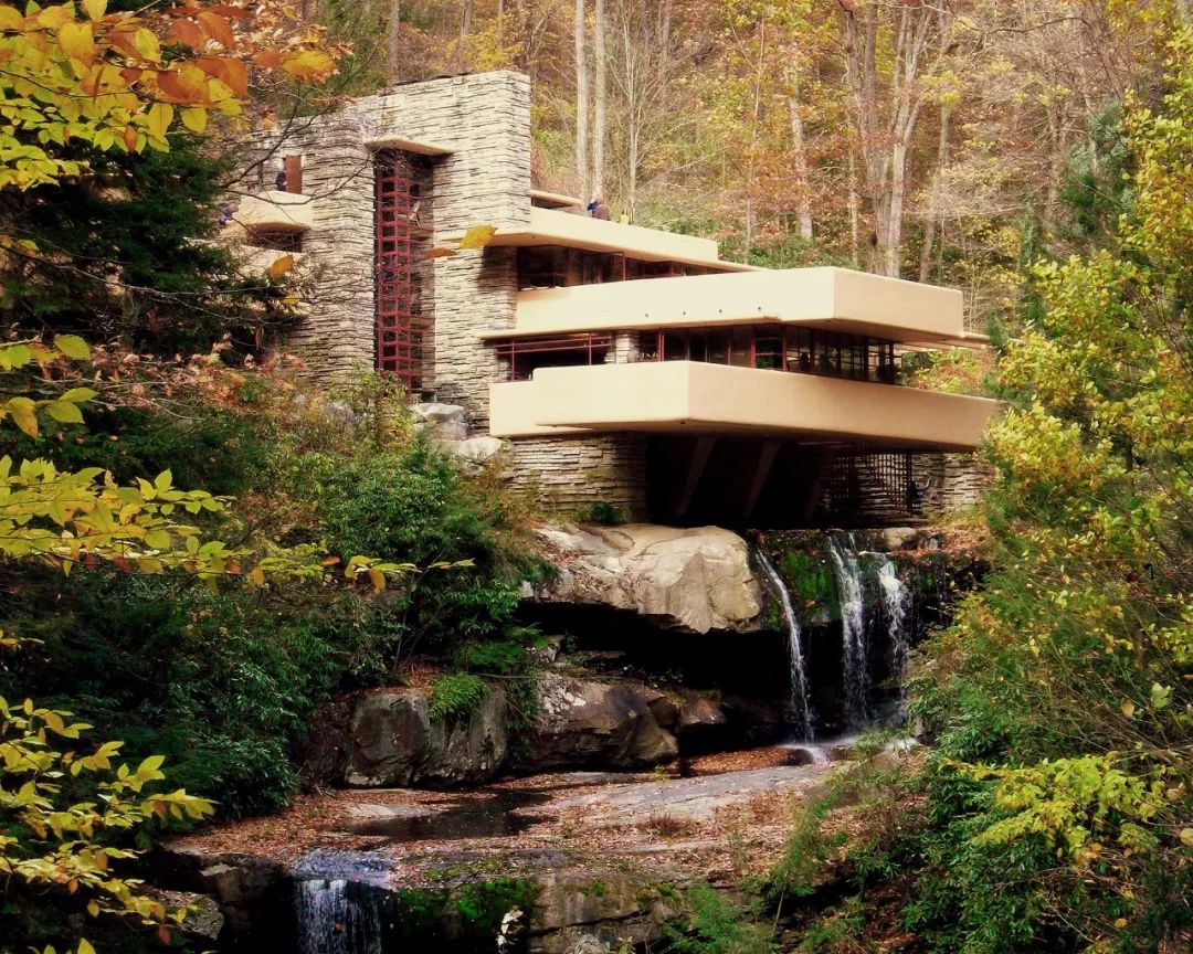 秋季的落山山莊Fallingwater／Frank Lloyd Wright
