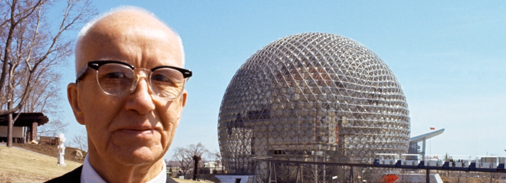 富勒和加拿大蒙特婁世博會美國館 ©BUCKMINSTER FULLER INSTITUTE
