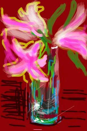 《無題，521》，2009，iPhone繪畫