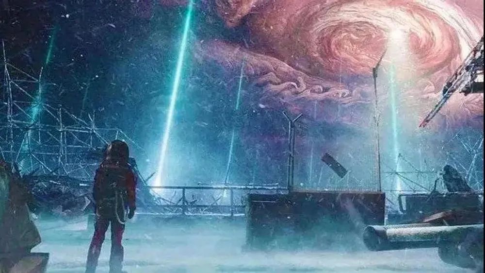 《流浪地球》中城市建築殘骸的場景 ©電影《流浪地球》