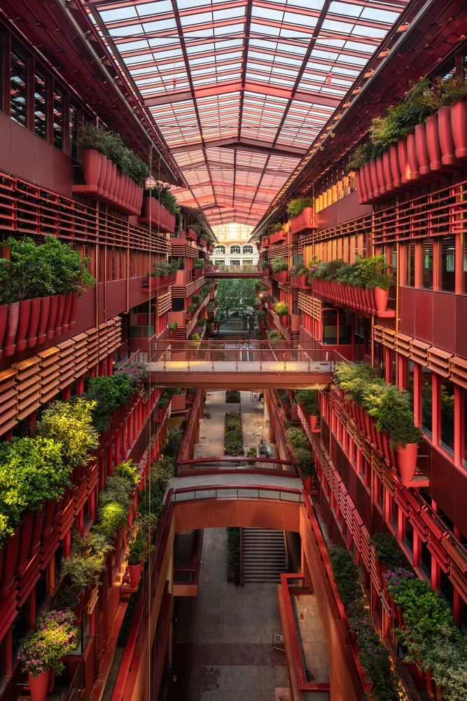 內部開放空間，上海恆基旭輝天地／Jean Nouvel