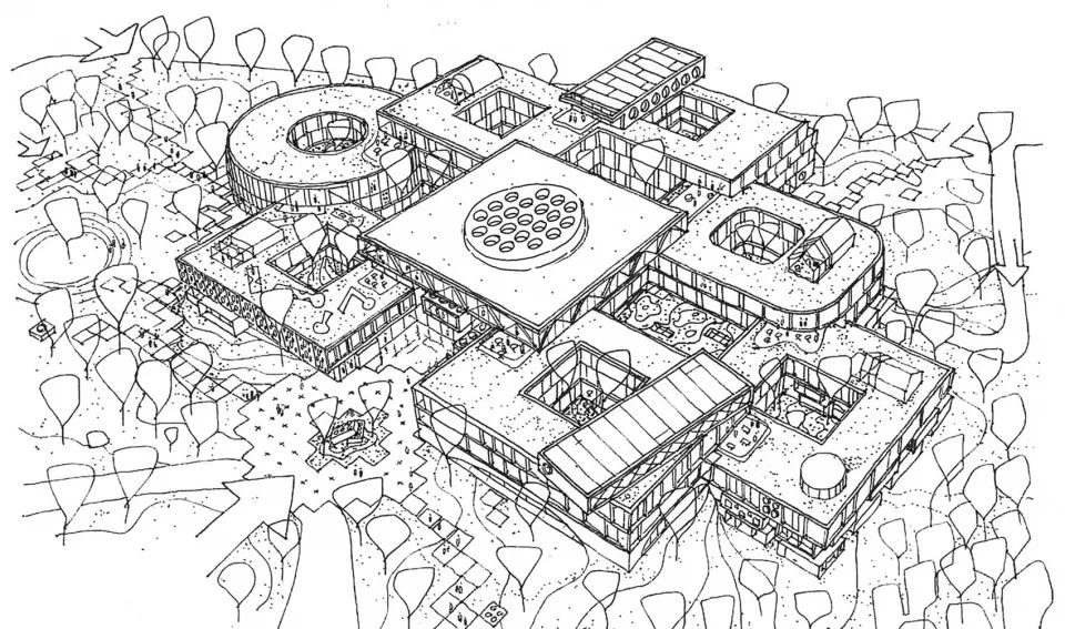 設計草稿，LEGO樂高總部園區／C.F. Møller Architects