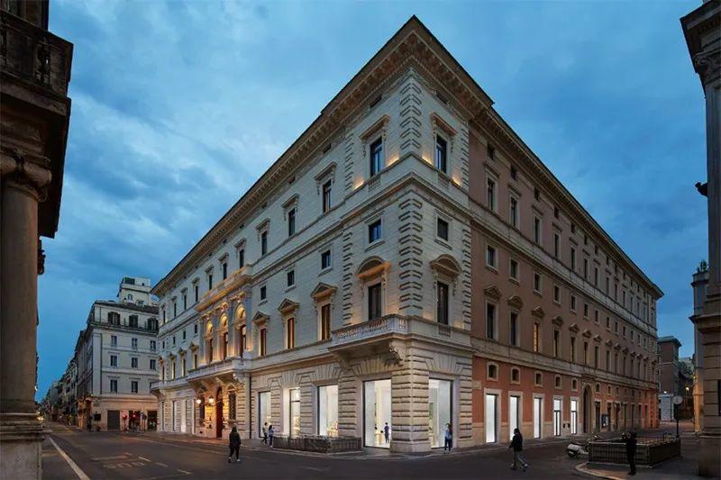 外觀，蘋果在羅馬直營店Apple Via del Corso