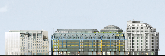 SANNA建築師事務所重新設計後的巴黎莎瑪麗丹百貨(La Samaritaine)立面 Samaritaine Paris Pont-Neuf Paris
