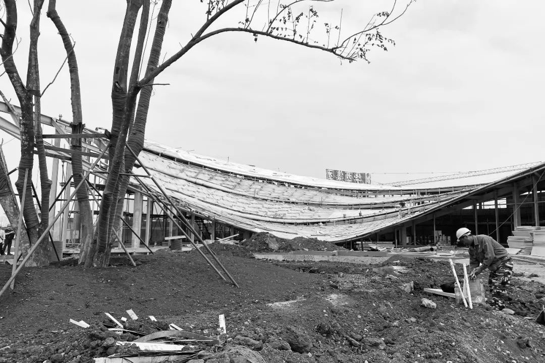 施工過程，海口南片區公園遊客中心／MUDA慕達建築