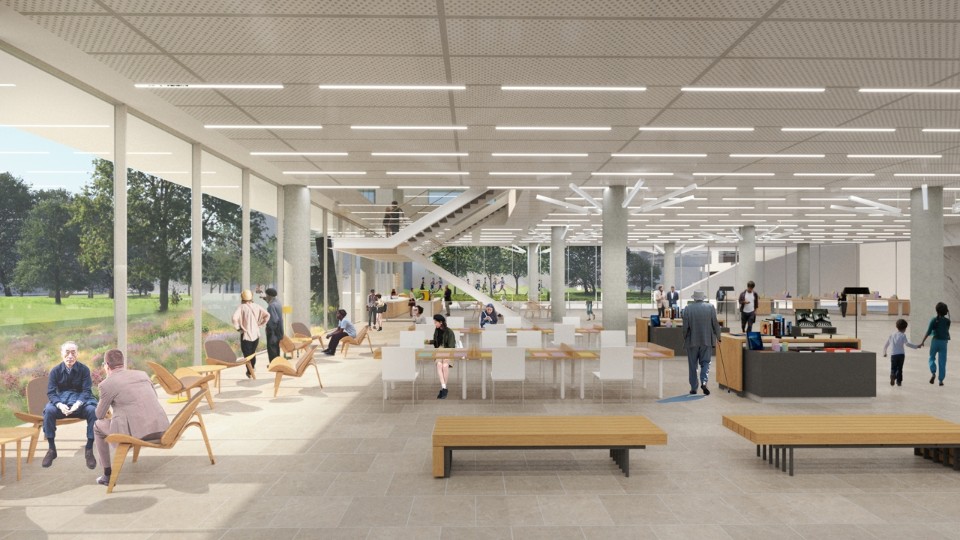 樹林中閱讀的城市客廳 新竹市圖書館新總館競圖設計提案/張瑪龍陳玉霖聯合建築師事務所
