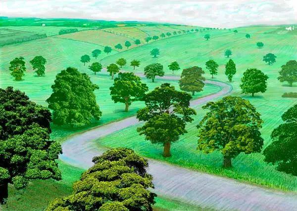 《green valley》，2008，電腦繪畫